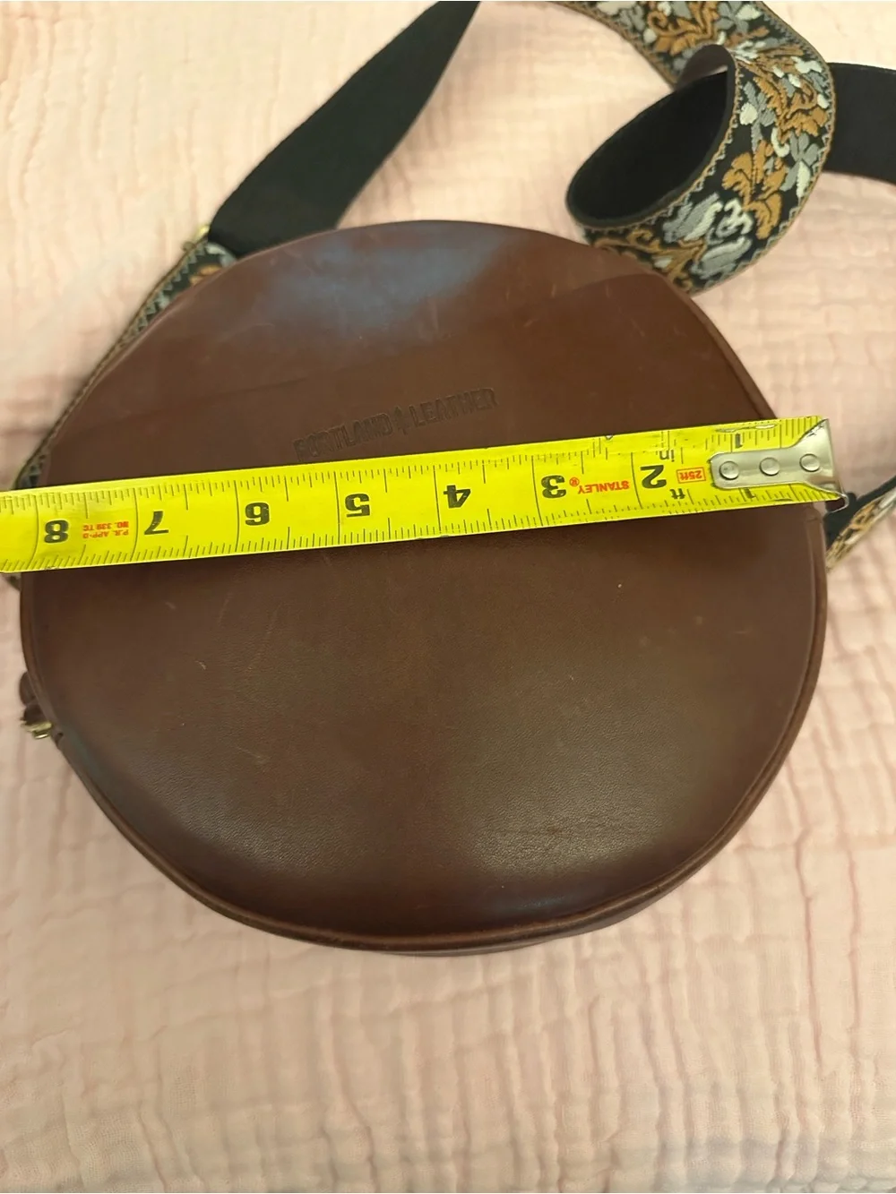 Portland Leather Round Belt Bag - Dark Brown